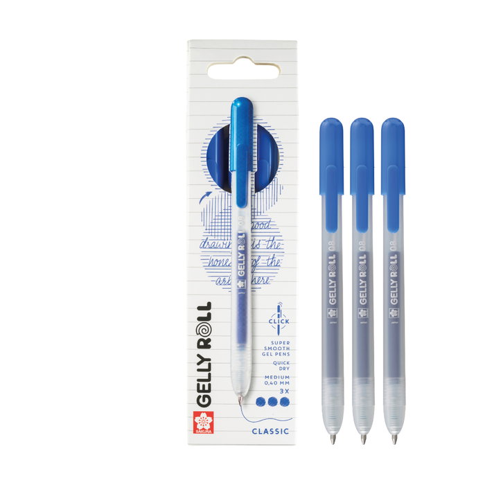 Sakura Gelly Roll Retractable Classic, azul